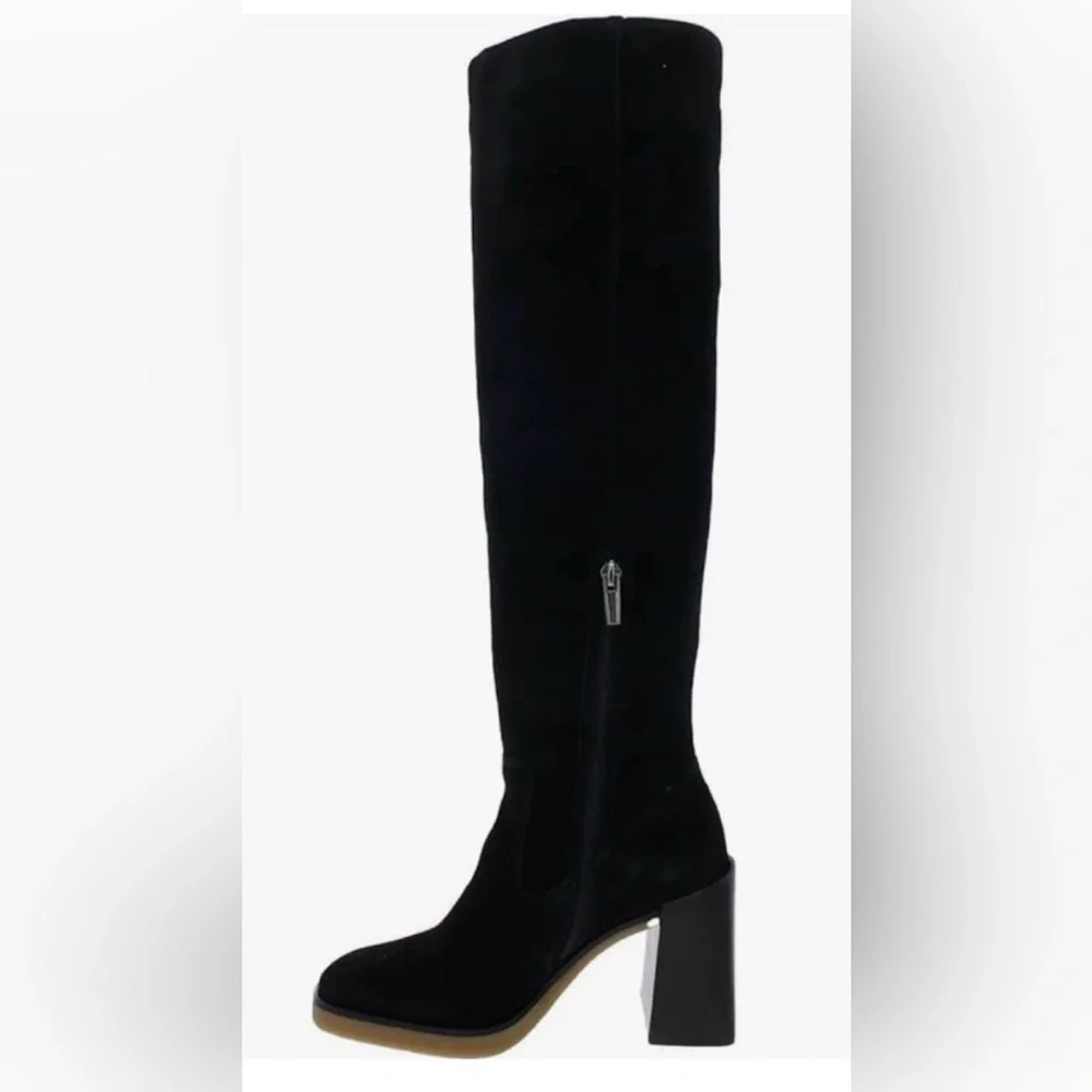 Vince Camuto Elegant Black Over the Knee Boots - Picture 1 of 9